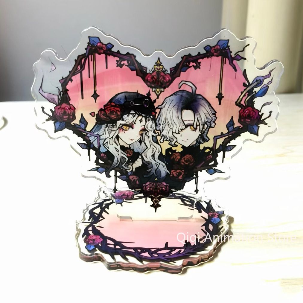 Acrylic Cosplay Prop - アニメアイデンティティⅤ アクリルスタンドモデルフィギュアエイダ・メッスマー・エミルコスプレデスク装飾モデルプレート小道具クリスマスギフト
