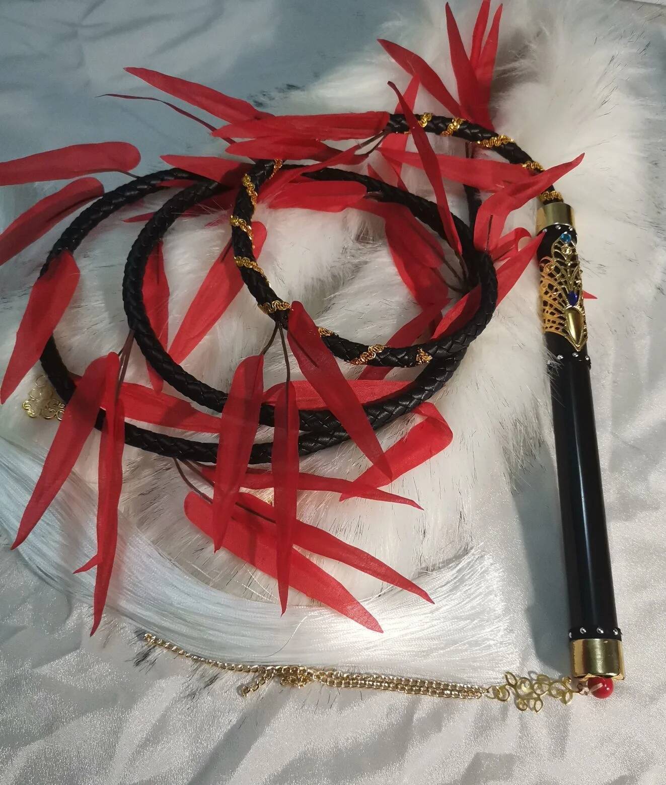新モランコスプレ幽霊小道具中国小説エルハと彼の白い猫シズン鞭 - Cosplay Prop のレビューと価格