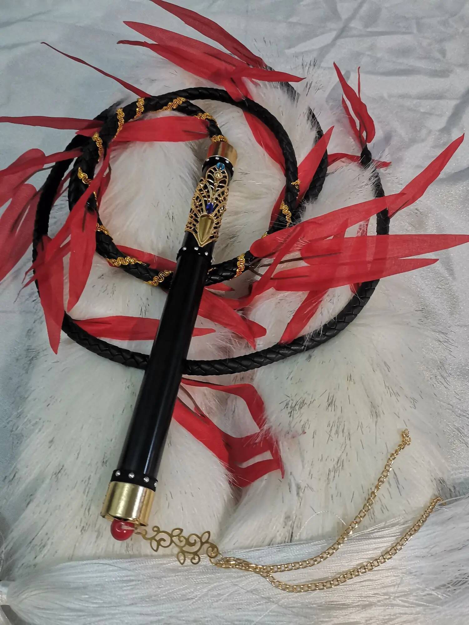 新モランコスプレ幽霊小道具中国小説エルハと彼の白い猫シズン鞭 - Cosplay Prop のレビューと価格