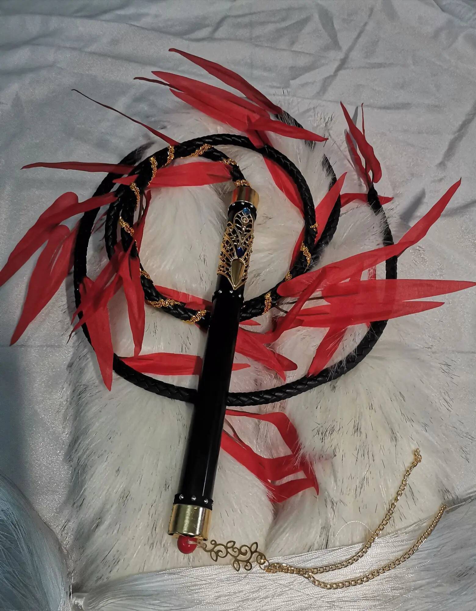 新モランコスプレ幽霊小道具中国小説エルハと彼の白い猫シズン鞭 - Cosplay Prop のレビューと価格