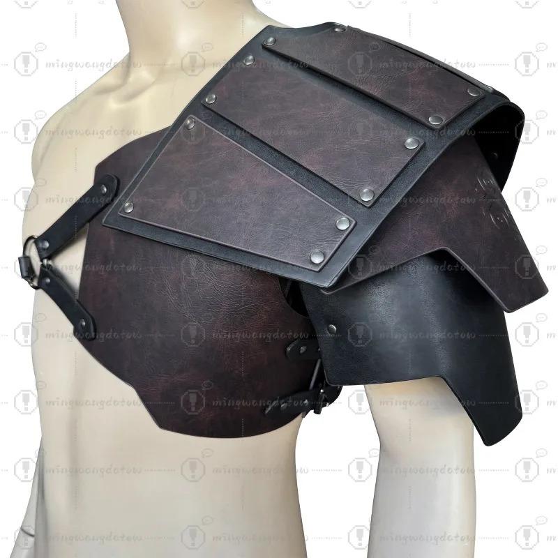 中世風片側肩甲 北欧風バイキング肩甲 レトロコスプレ舞台小道 - Cosplay Prop のレビューと価格
