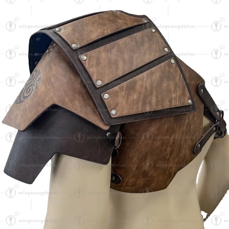 中世風片側肩甲 北欧風バイキング肩甲 レトロコスプレ舞台小道 - Cosplay Prop のレビューと価格