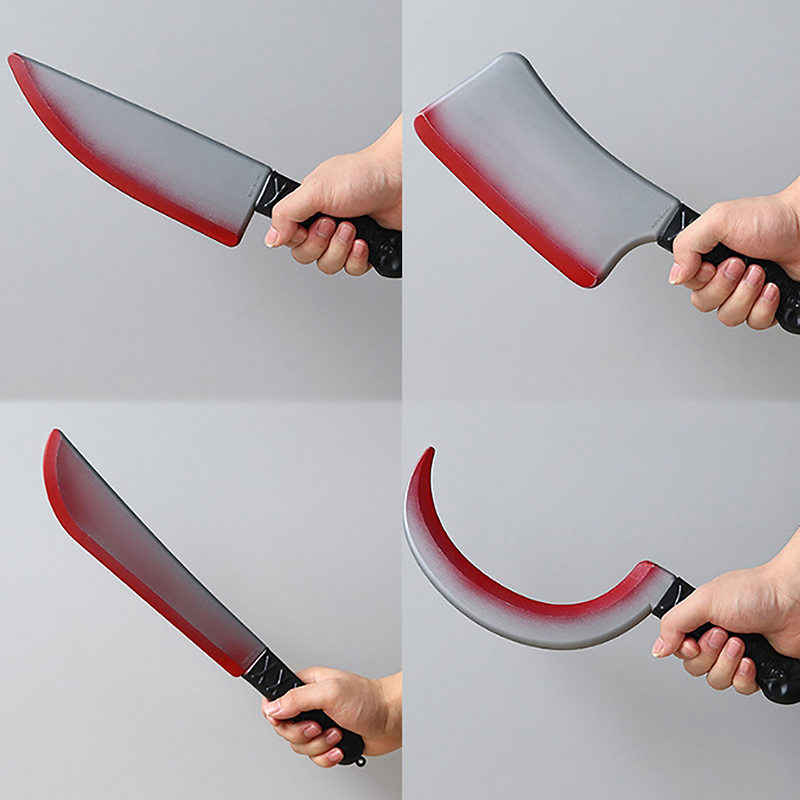 プラスチック製のハロウィーンのコスプレ彫像,血まみれの斧,鎌 - Cosplay Prop Axe のレビューと価格