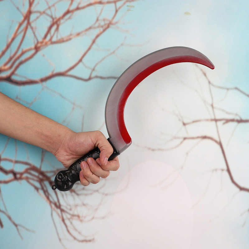 プラスチック製のハロウィーンのコスプレ彫像,血まみれの斧,鎌 - Cosplay Prop Axe のレビューと価格
