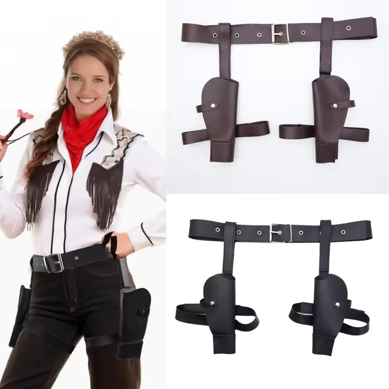 大人用ヴィンテージPUレザーウエストカバー、ララコスプレホル - Cosplay Prop Pistol のレビューと価格