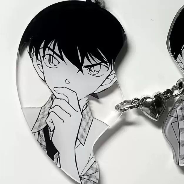 名探偵コナン ファンメイド ラン・シンイチ アクリル製ハート - Acrylic Cosplay Prop のレビューと価格