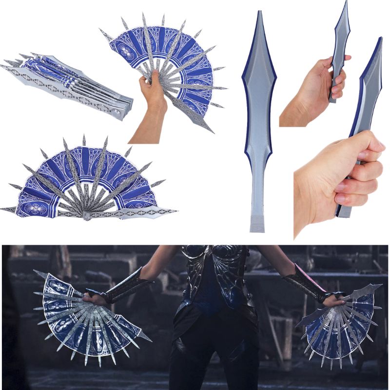 アニメキタナコスプレMKブルーハンドファン小道具キタナアニメ - Cosplay Prop Blueprints のレビューと価格