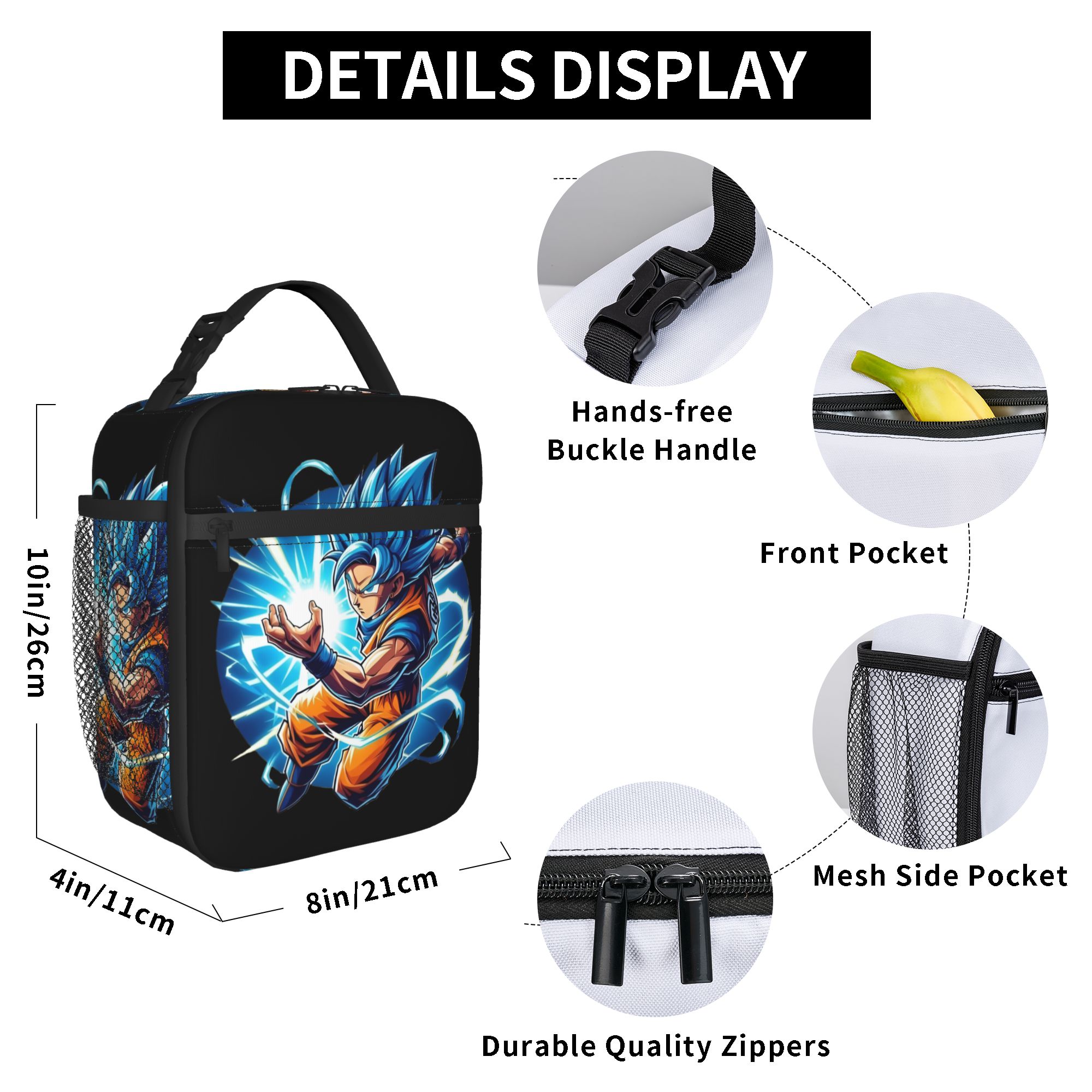 カスタム DBZ ドラゴンズ悟空ボール断熱ランチバッグ仕事学 - Thermoplastic Pellet のレビューと価格
